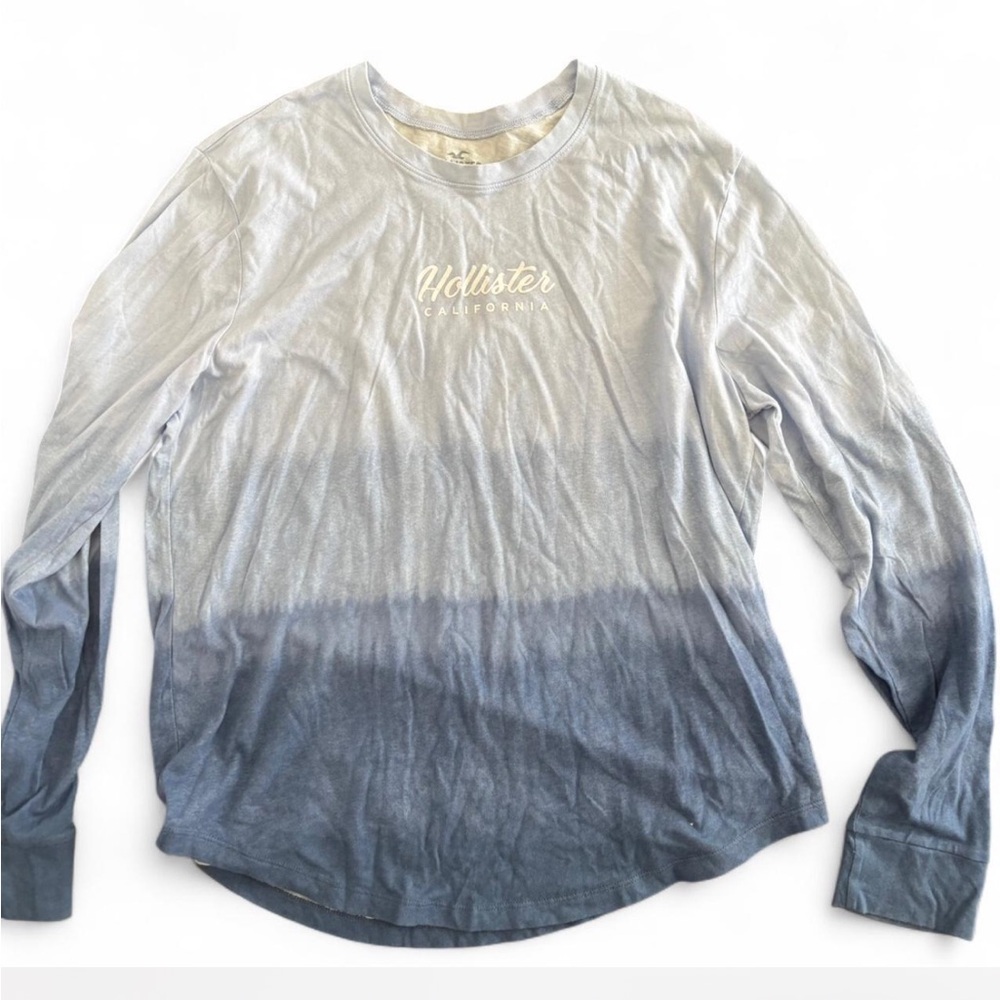 Hollister Ombre Gray and Blue Tee